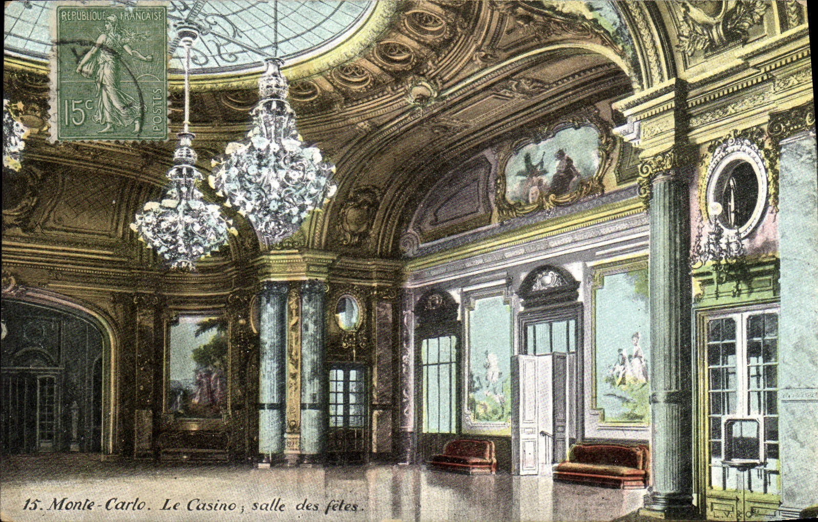 CPA Monte Carlo Le Casino salle des fetes 