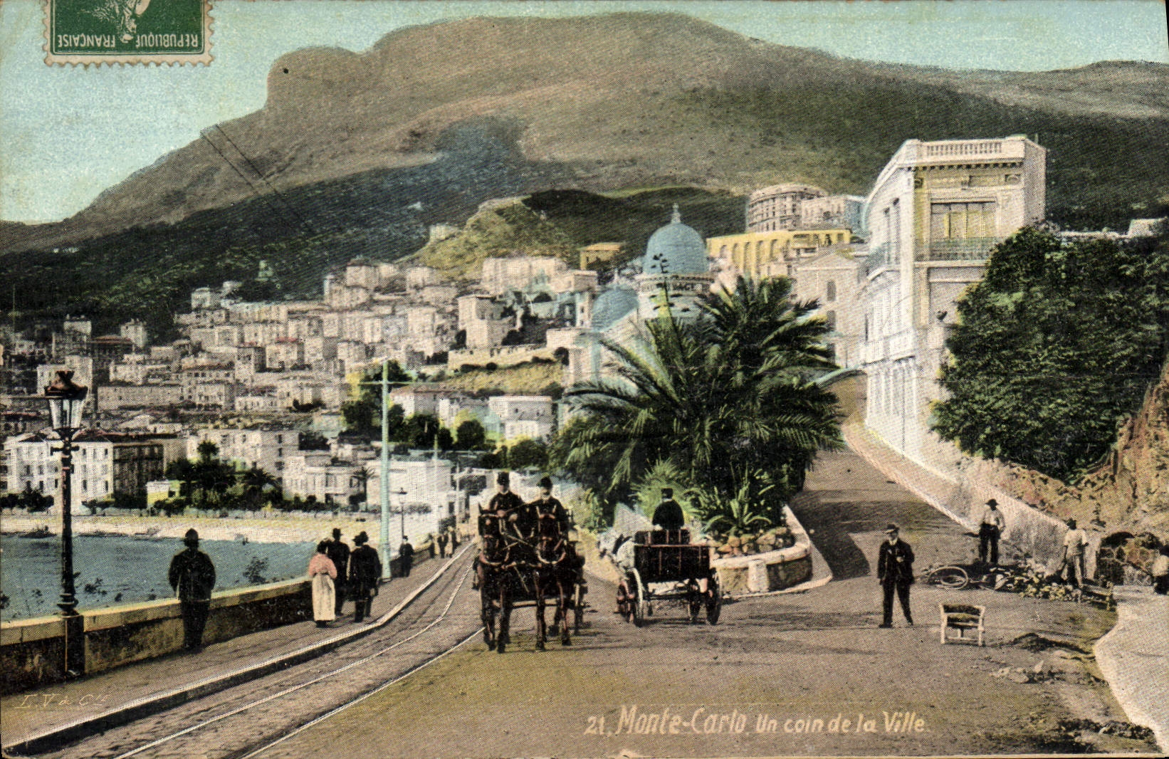 CPA Monte Carlo Un coin de la Ville 