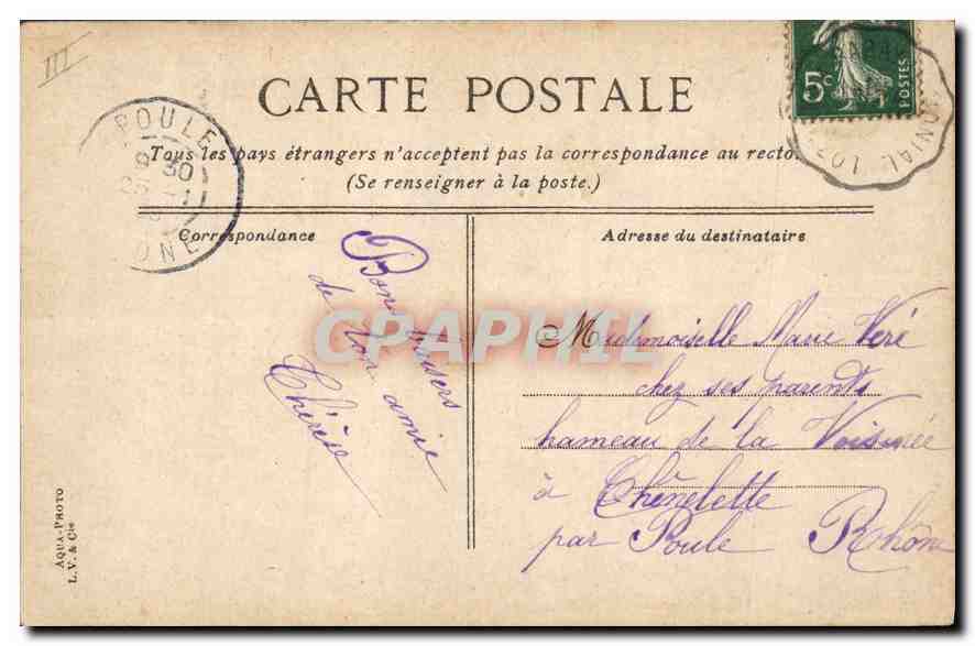 CPA Monte Carlo Un coin de la Ville  — Rückseite