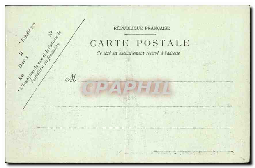 CPA Villefranche Route du Cap Ferrat  — Rückseite