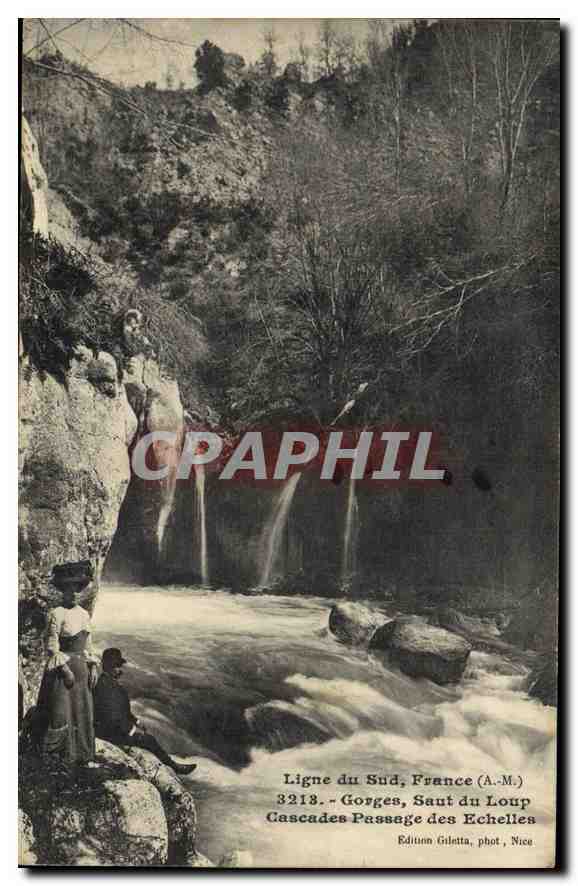CPA Ligne du Sud France AM Gorges Saut du Loup Cascades Passage des Echelles 