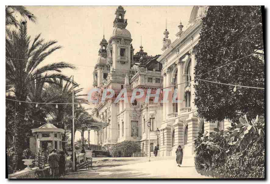 CPA Monte Carlo L'Opera vu des Terrasses du Casino 