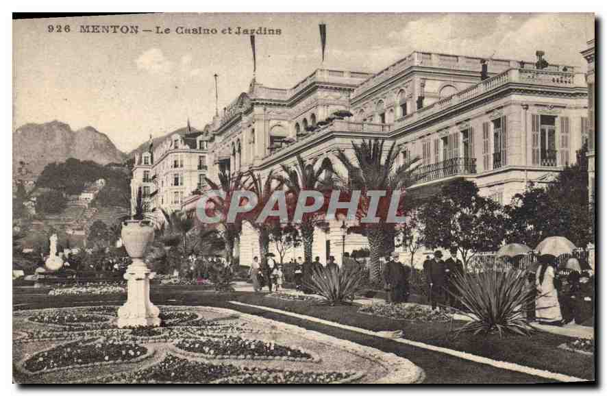 CPA Menton Le Casino et Jardins 