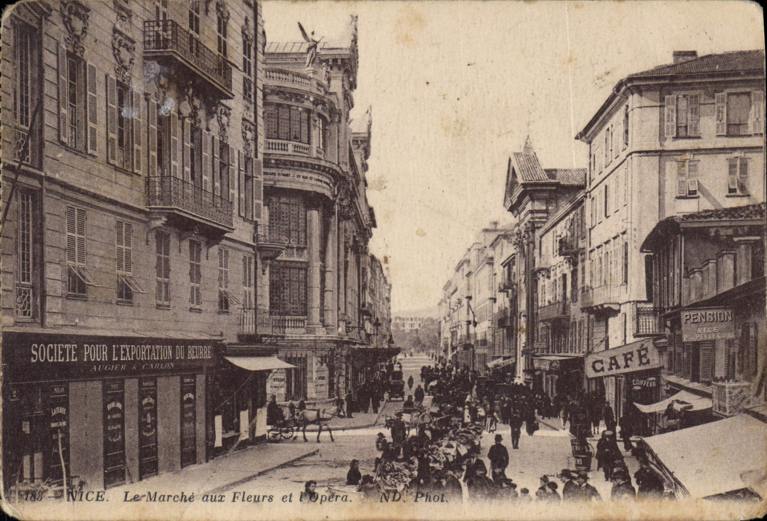 Nice - Le Marché aux Fleurs et l'Opéra — ND. Phot. n°188