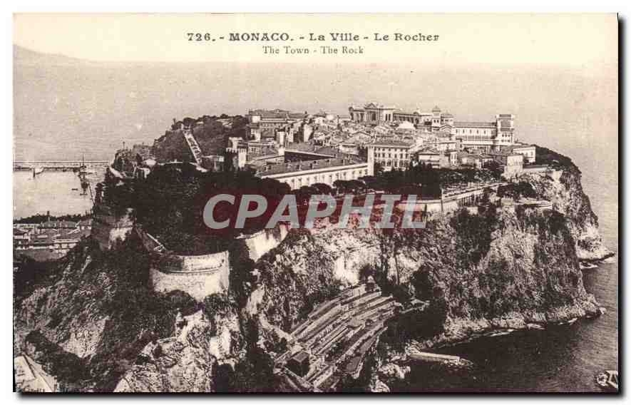 CPA Monaco La Ville Le Rocher 