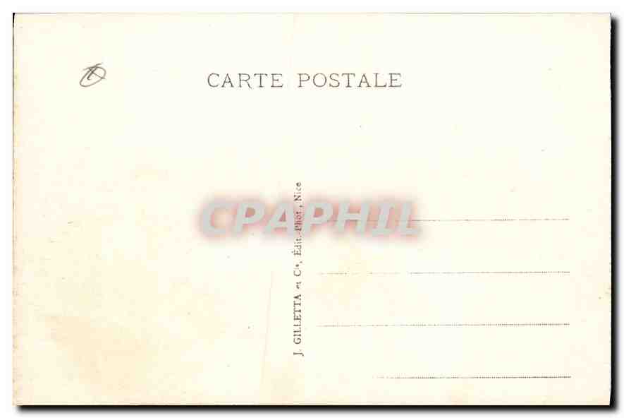 CPA Monaco Palais du Prince et Tete de Chien  — Rückseite
