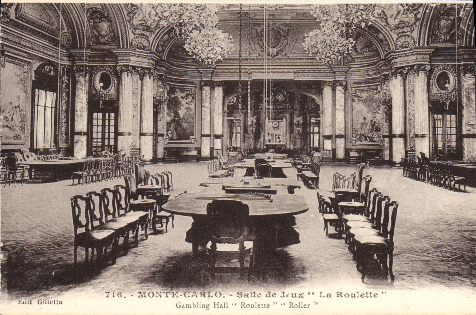 Monte-Carlo - Salle de Jeux "La Roulette" - Edit Gilletta n°716