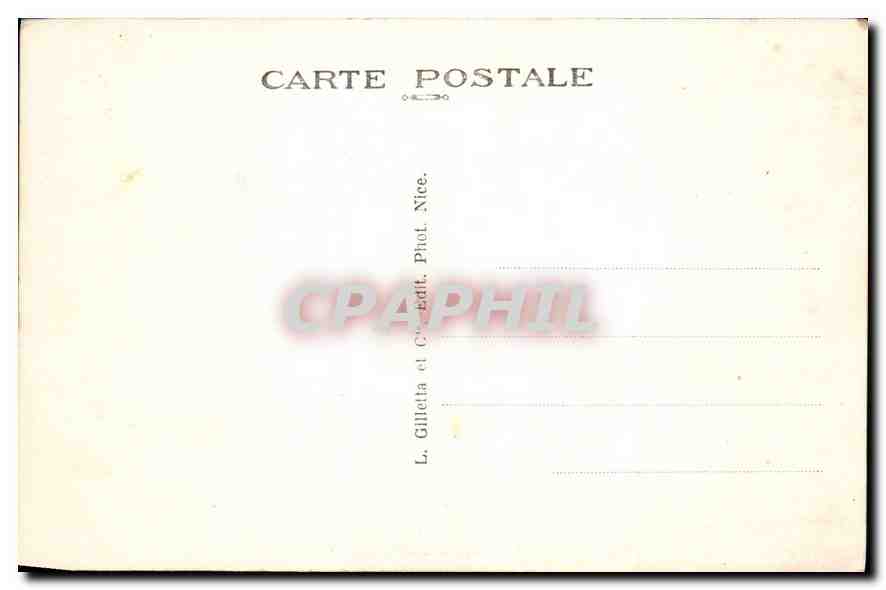 CPA Cannes Vue prise des nouveaux Jardins  — Verso