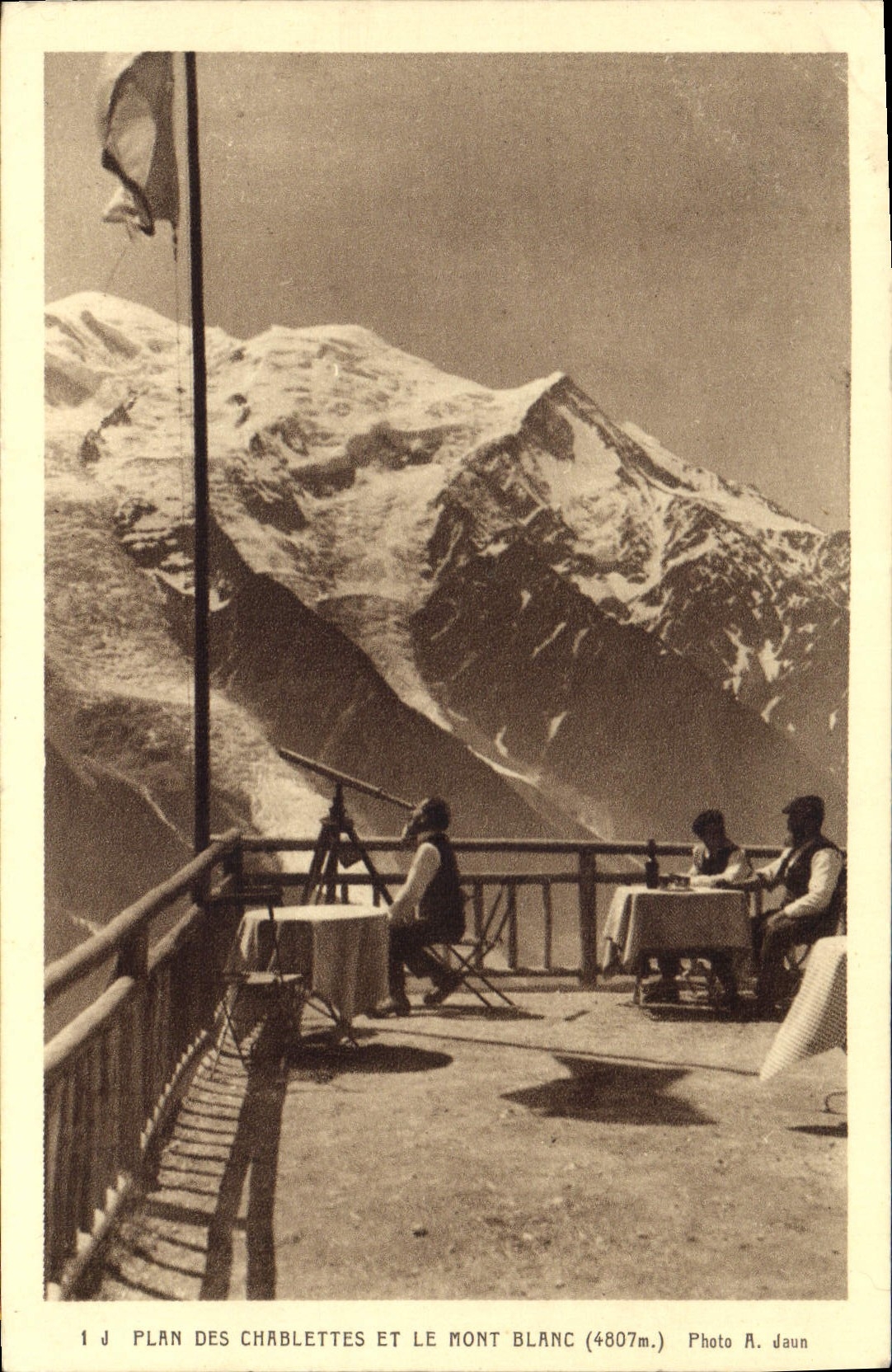 CPA Plan des Chablettes et le Mont Blanc 