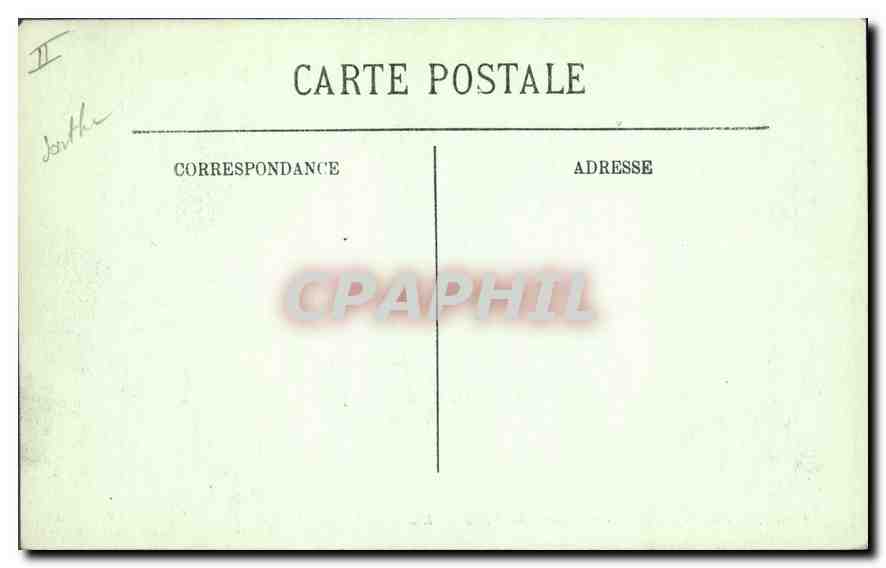 CPA Alpes Mancelles St Leonard des Bois  — Rückseite