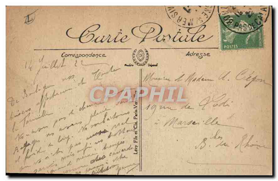 Boulogne-sur-Mer — La Porte Gayole — LI — n°319 — Rückseite