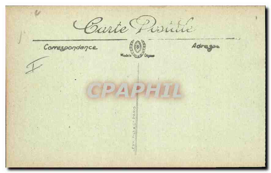 CPA Huelgoat La Grotte d'Artus  — Rückseite