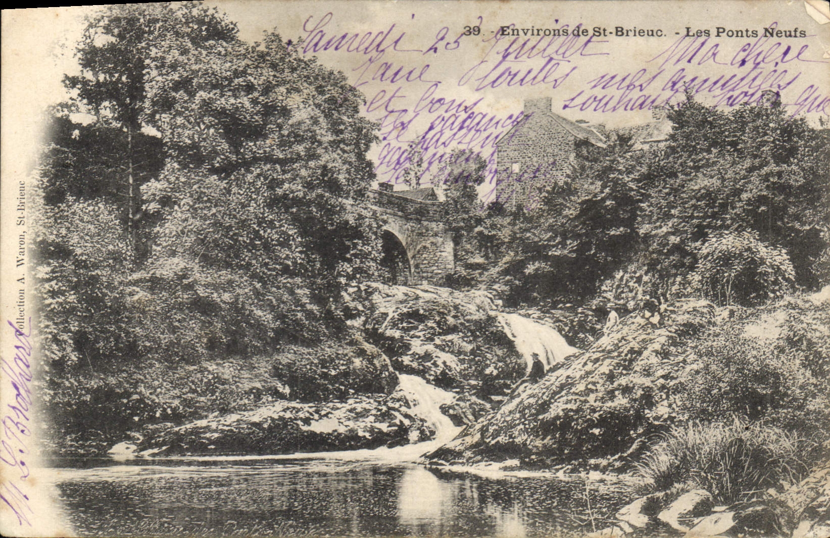CPA Environs de St Brieuc Les Ponts Neufs 