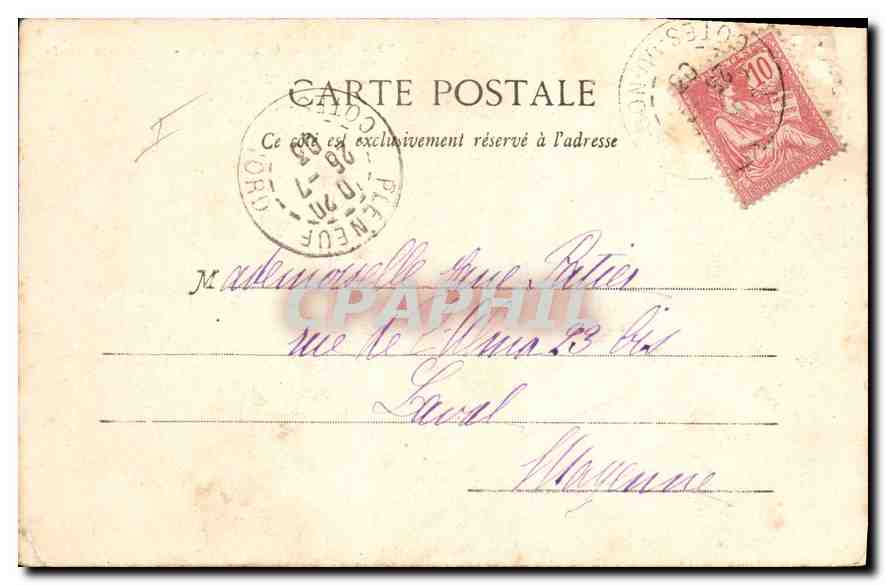 CPA Environs de St Brieuc Les Ponts Neufs  — Rückseite
