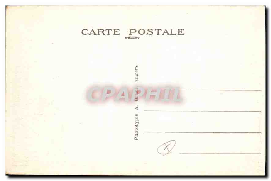CPA Ile de Brehat C du N Le Gouffre  — Verso