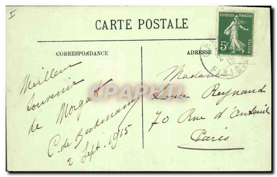 Pointe de Dinan — Le Château — LL. — n°57 — Verso