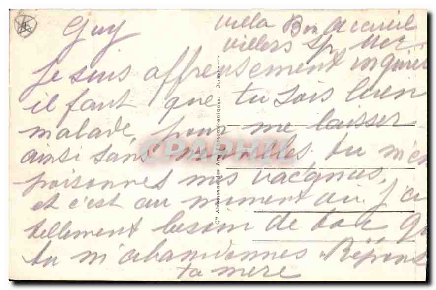 Villers-sur-Mer — Les Falaises au Saut du Chien — éditeur CPAPHIL, n° 54 — Verso