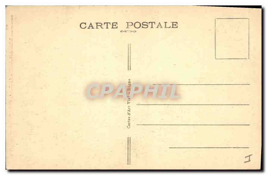 La Chapelle de Cousson — Digne-les-Bains (B.A.) — Edit. Vial - Digne — Verso