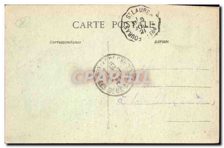 CPA Fouras Port Nord par la Tempete  — Back