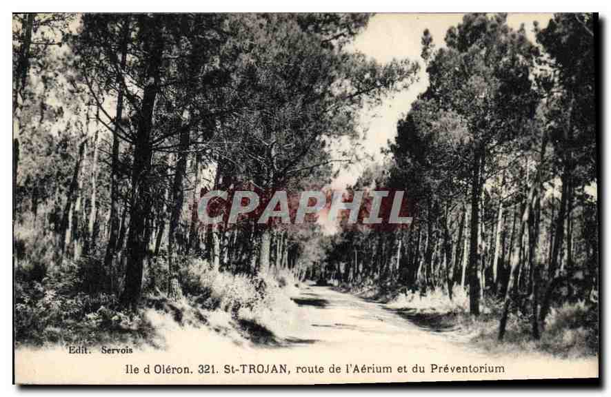 CPA Ile d'Oleron St Trojan route de l'Aerium et du Preventorium 