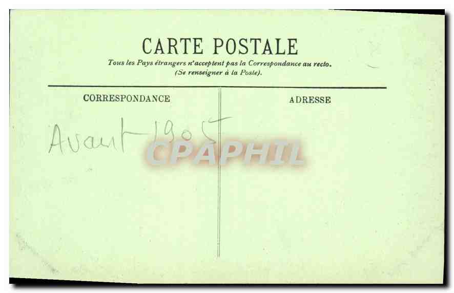 CPA Golfe Juan Allee des Cocotiers  — Verso