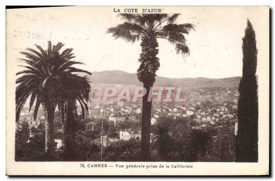 CPA Cannes Vue generale prise de la Californie 