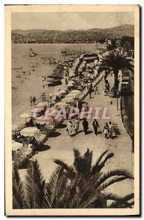 CPA Cote d'Azur Juan les Pins La Promenade 