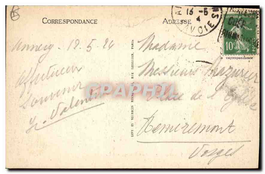 Lac d'Annecy - Duingt - Le Château - LL — Verso