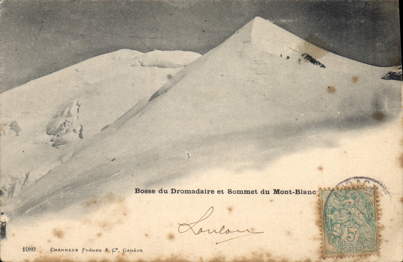 Bosse du Dromadaire et Sommet du Mont-Blanc — Charnaux Frères & C°, Genève, n° 1080