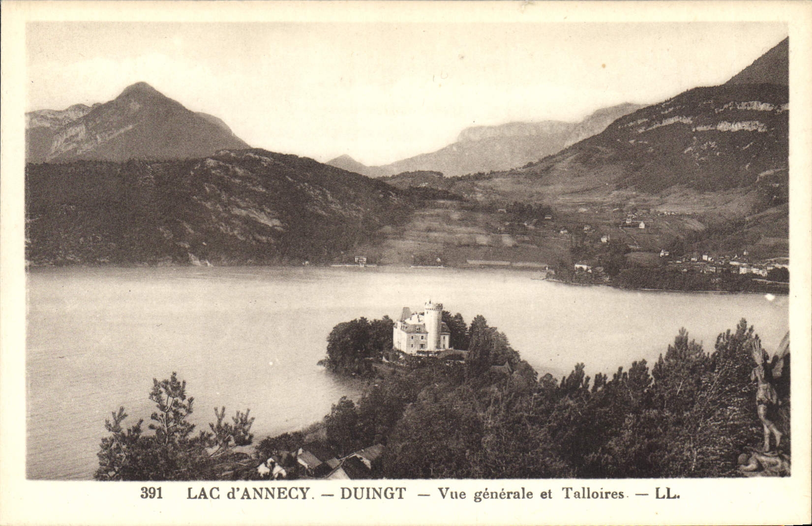 Lac d'Annecy — Vue générale et Talloires — LL.