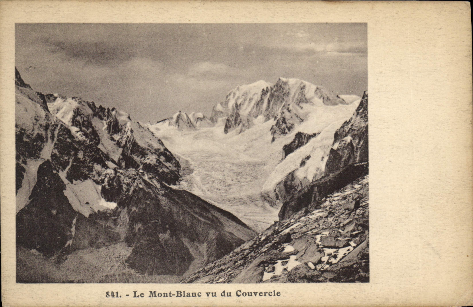Le Mont-Blanc vu du Couvercle — série 841 — L. Morand, phot. édit.