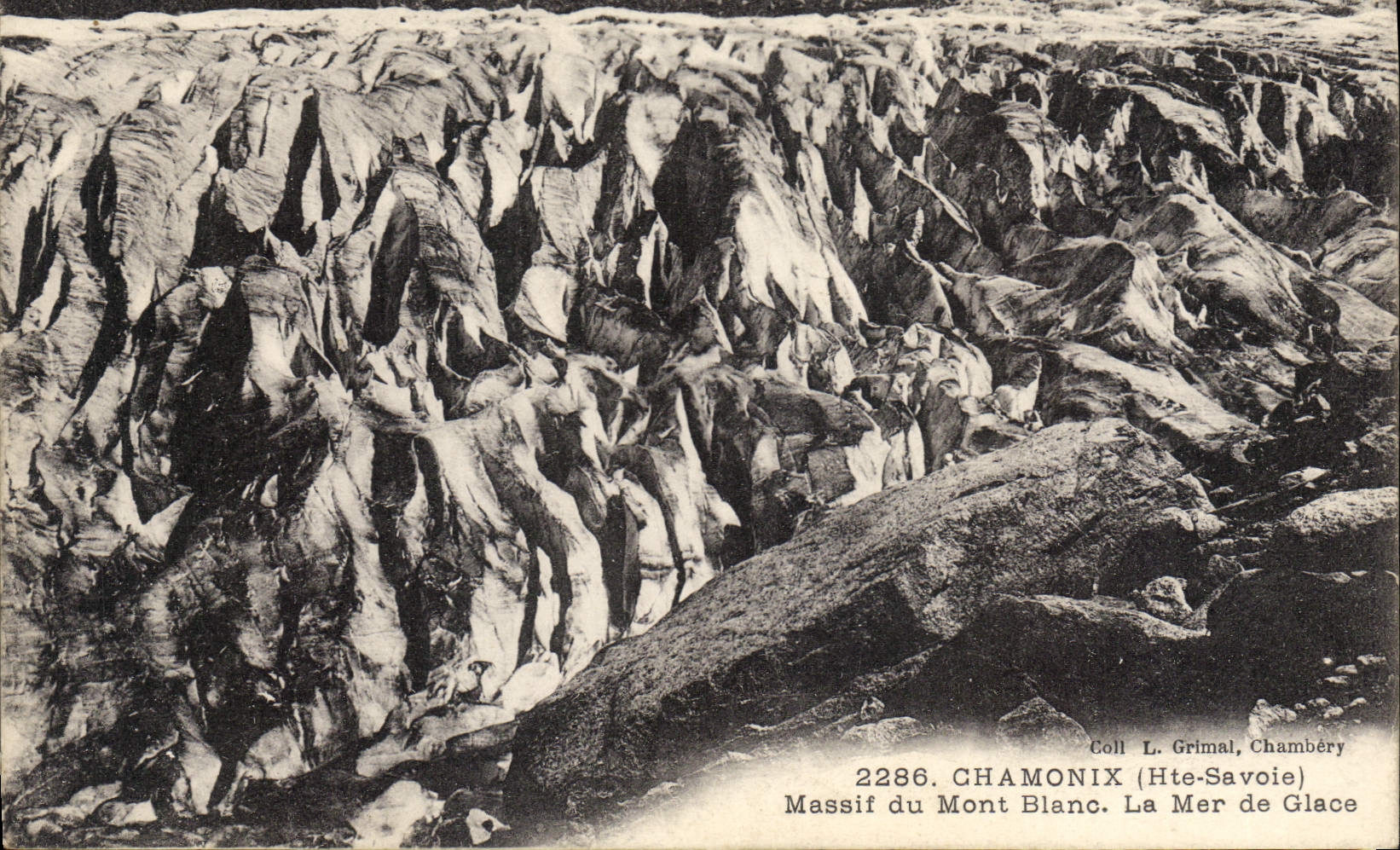 CPA Chamonix Hte Savoie Massif du Mont Blanc La Mer de Glace 