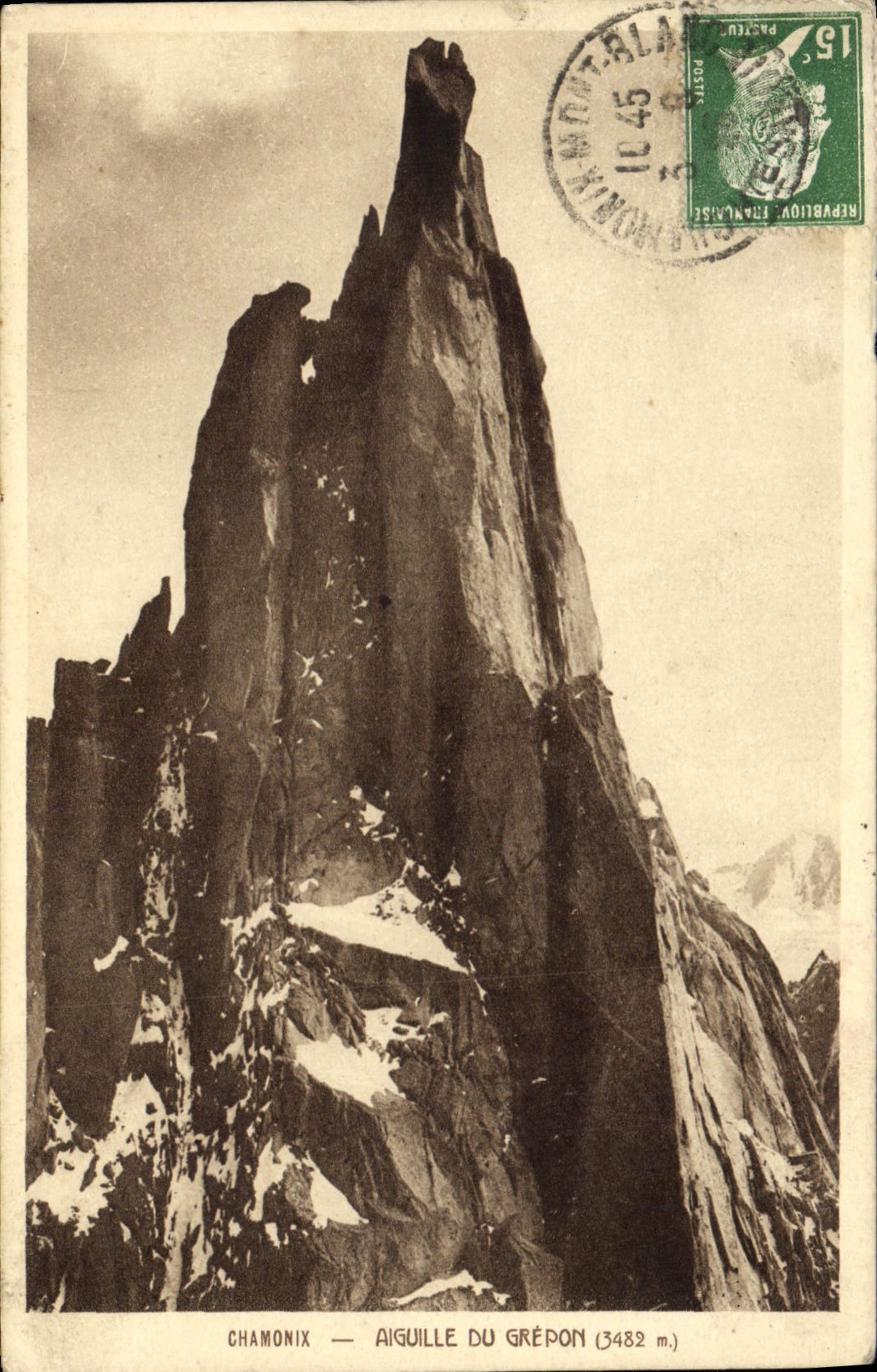 Chamonix — Aiguille du Grépon (3482 m.) — F. Monnier, Chamonix