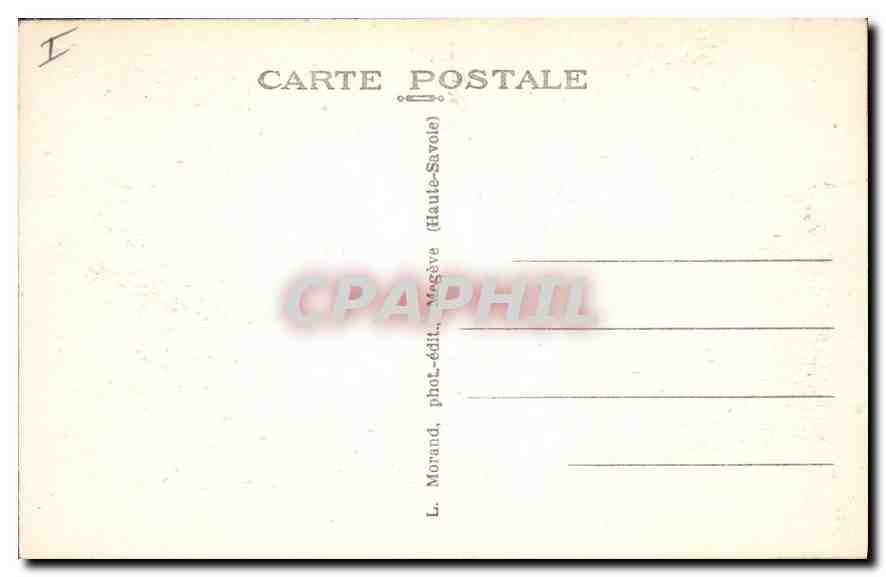 CPA Chamonix Mont Blanc Scene Champetre Vaches — Verso