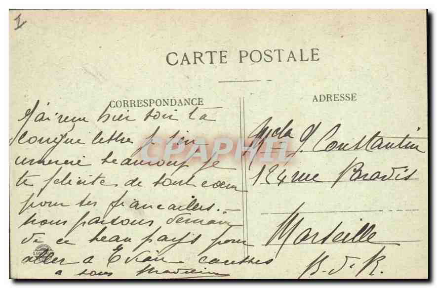 Chamonix et le Mont Blanc — vue panoramique — éditeur Ancey, n° 889 — Rückseite