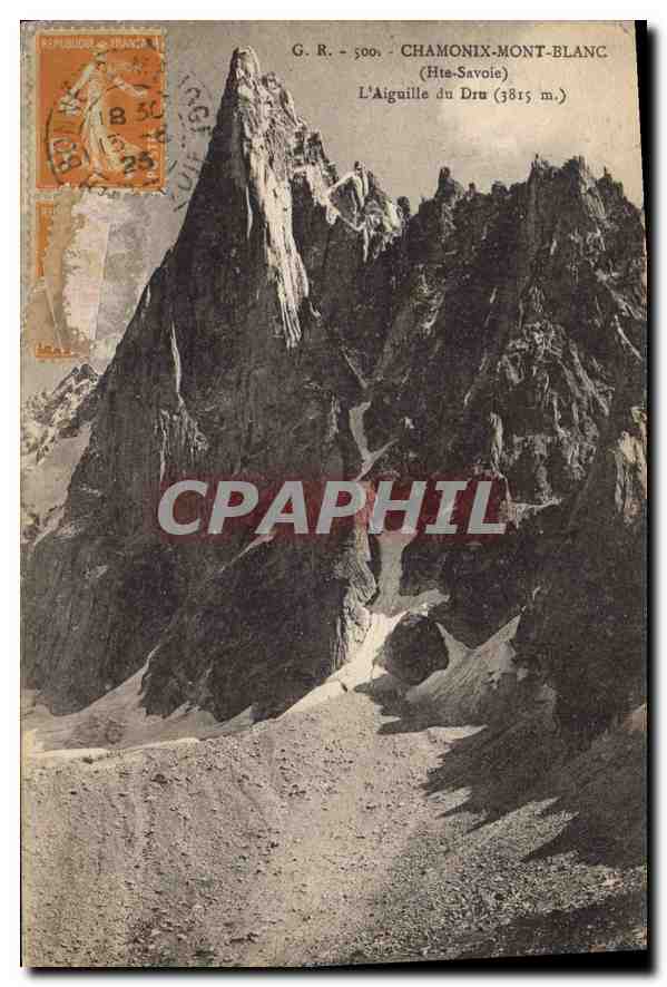 L'Aiguille du Dru — Chamonix-Mont-Blanc — G. R. - 500