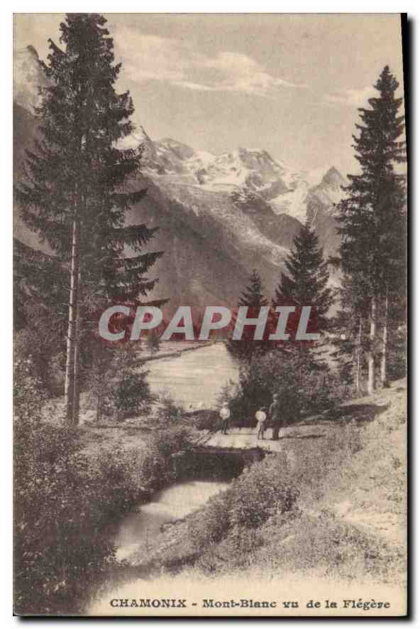 CPA Chamonix Mont Blanc vu de la Flegere 