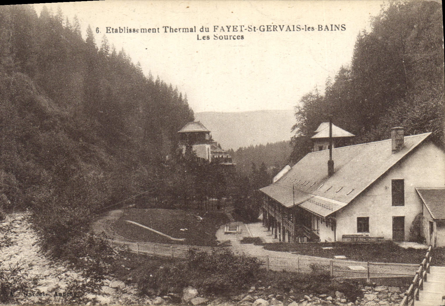 Therme van het Fayet-St-Gervais-les-Bains — De Bronnen — A. Gardet, Annecy