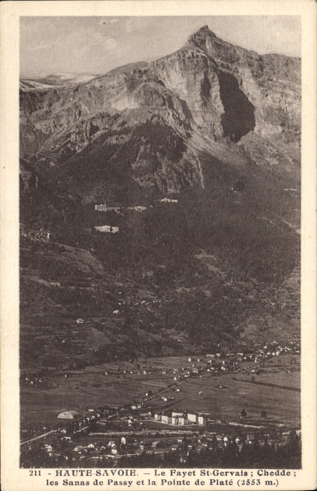 Les Sanas de Passy et la Pointe de Platé (2553 m.) — Haute-Savoie — n° 211