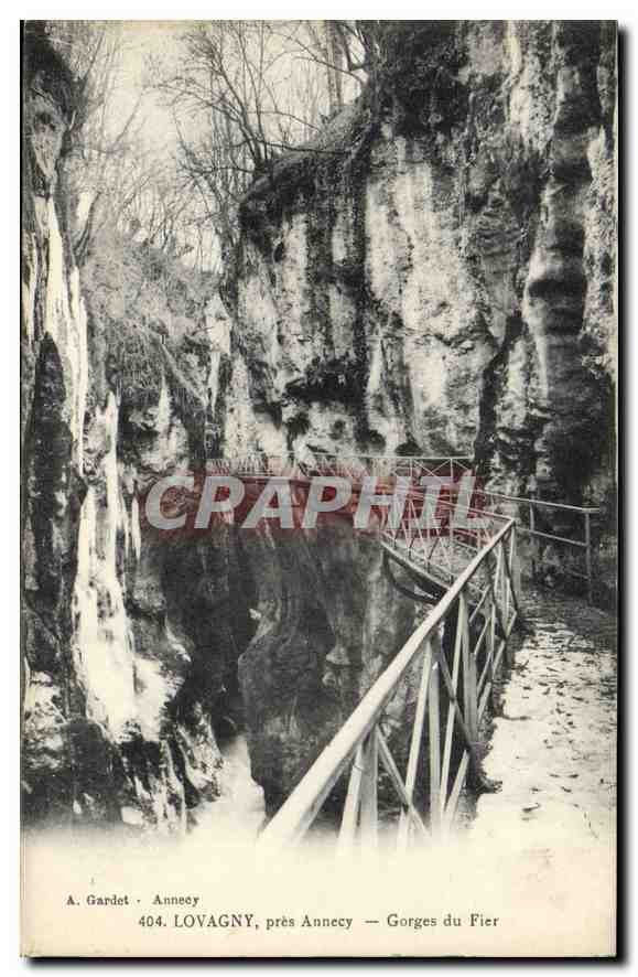 CPA Lovagny pres Annecy Gorges du Fier 