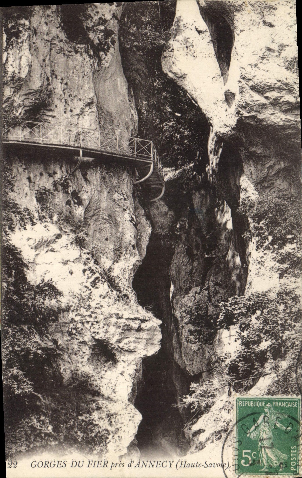 CPA Gorges du Fier pres d'Annecy Haute Savoie 