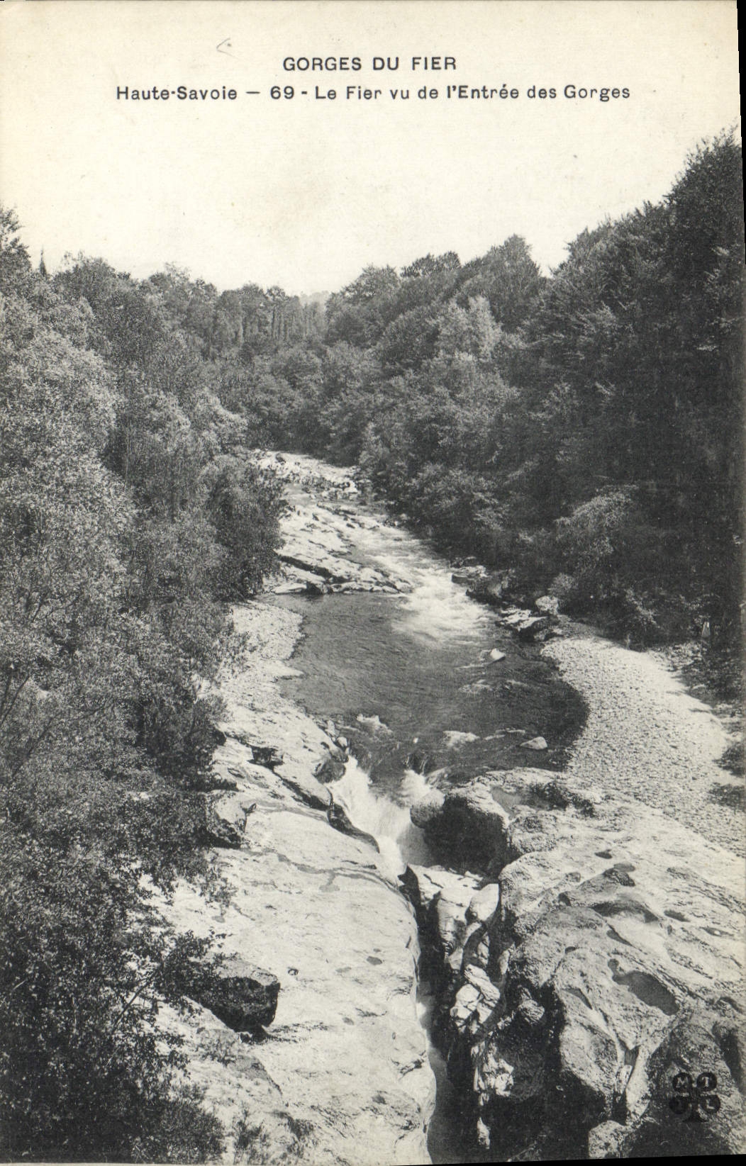 Gorges du Fier — Haute-Savoie — 69 — Der Fier von der Gorges-Einmündung aus gesehen