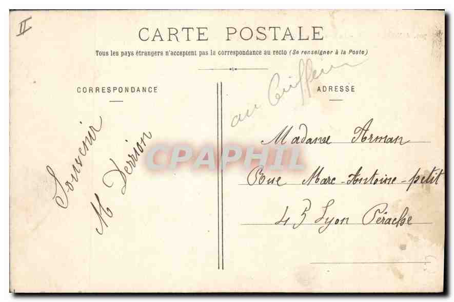 CPA Aix les Bains Le Grand Port Refuge des Barques  — Verso