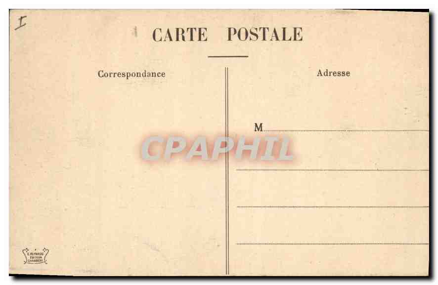 CPA Aix les Bains La nouvelle Eglise  — Verso
