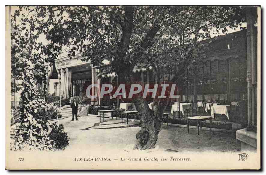 CPA Aix les Bains Le Grand Cercle les Terrasses 