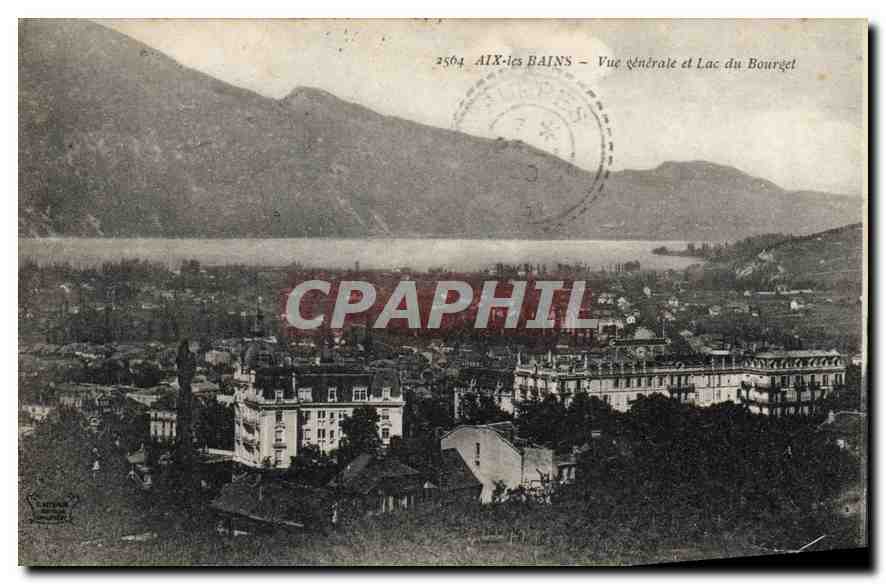 CPA Aix les Bains Vue generale et lac du Bourget 