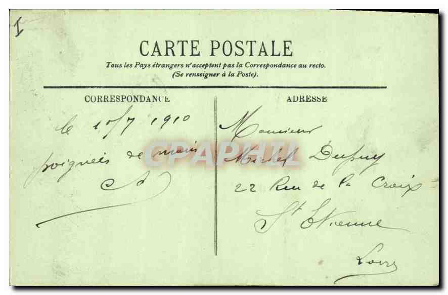 CPA Aix les Bains Abbaye d'Hautecombe  — Verso