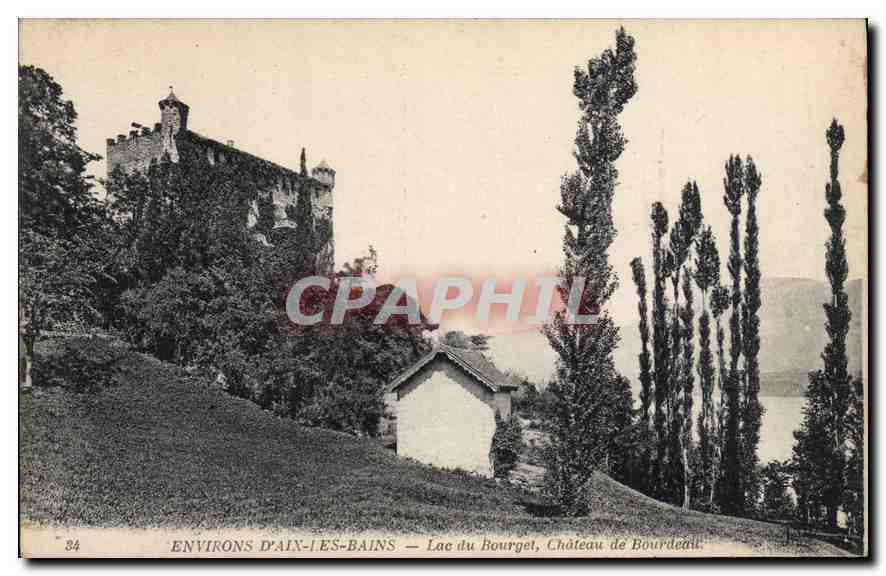 CPA Environs d'Aix les Bains Lac du Bourget Chateau de Bordeaux 