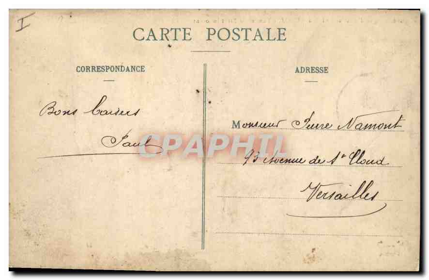 CPA Ligne d'Aix les Bains a Culoz Tunnel de Saint Innocent  — Rückseite