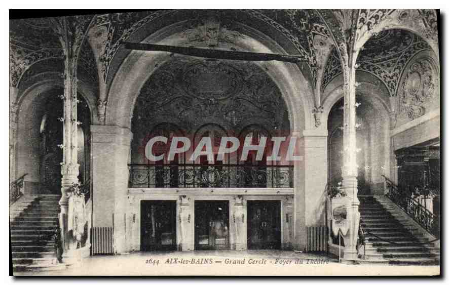 CPA Aix les Bains Grand Cercle Foyer du Theatre 